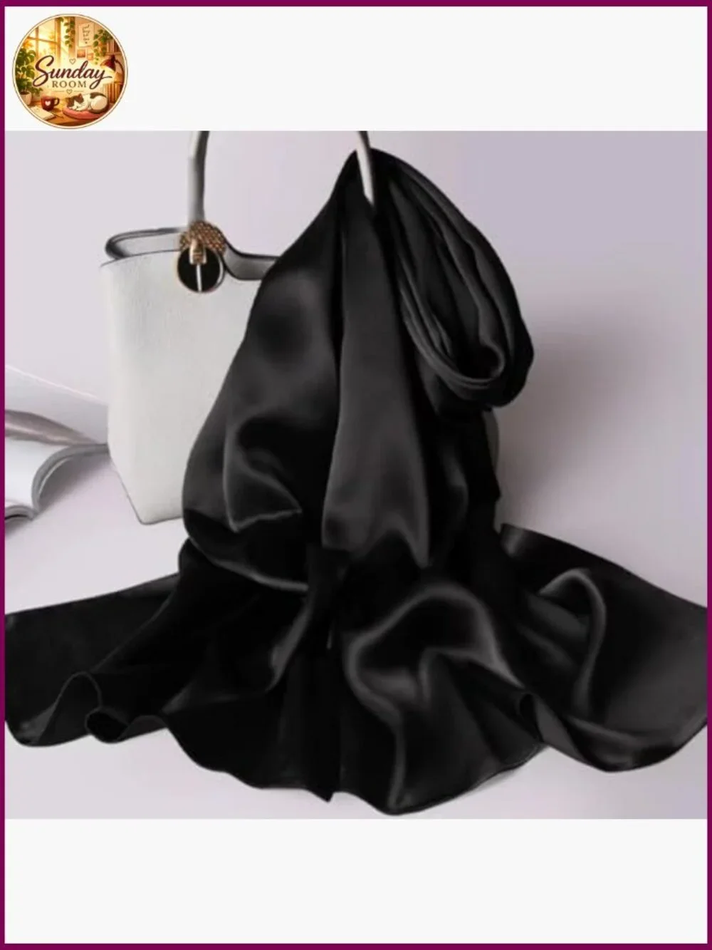 100% Silk Long Oblong Scarf Shawl Wrap Gift Packed